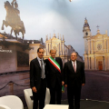 Ilotte, Fassino e Mihok nello stand della Camera di Commercio di Torino