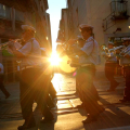 La Banda della Polizia Municipale apre il corteo