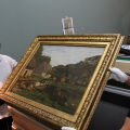 L\'apertura della casse con i quadri di Monet
