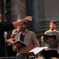Jordi Savall dirige le prove del Vespro della Beata Vergine