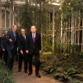 Fassino, Grasso e Ban ki-moon nella serra bioclimatica del grattacielo Intesa Sanpaolo