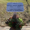 La targa dedicata a Pietro Mennea
