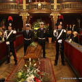 Il picchetto d’onore in Sala Rossa
