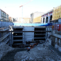 Il cantiere del parcheggio di Porta Nuova