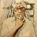 Larry Rivers. Tre ritratti di Primo Levi