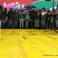 Lo spettacolo in piazza Vittorio Veneto