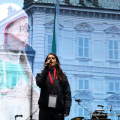 Eleonora Benetti che da bambina che cantò l\'Inno a Torino 2006