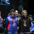 Marta Capurso, Arianna Fontana e Mara Zini medaglia di bronzo nella staffetta 3000 metri a Torino 2006