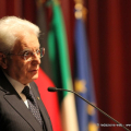 Il Presidente della Repubblica Italiana Sergio Mattarella