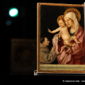 Madonna con il Bambino benedicente e francescano in adorazione (recto)