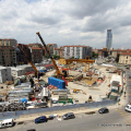 Il cantiere di piazza Bengasi