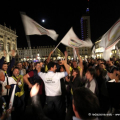 I festeggiamenti in piazza Castello