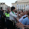 La Sindaca Chiara Appendino tra la folla in piazza Castello