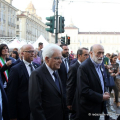 Il Presidente in piazza Castello