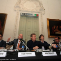 Un momento della conferenza stampa