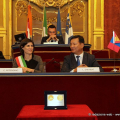 La cerimonia in Sala Rossa