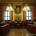 La cerimonia in Sala Rossa