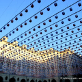 Tappeto volante. Daniel Buren. Piazza Palazzo di Città