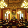 La Sala Rossa durante la cerimonia