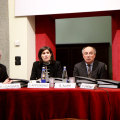 Un momento della conferenza stampa