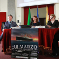 Un momento della conferenza stampa