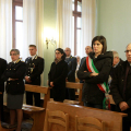 Un momento della messa celebrata presso le suore Carmelitane