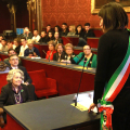 Un momento della cerimonia