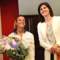 Omaggio floreale per Tania Cagnotto