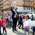 Anche Enzo Lavolta partecipa al corteo