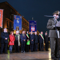 Il palco di piazza Castello