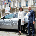 La Sindaca Chiara Appendino e l’Amministratore Delegato di Nissan Italia, Bruno Mattucci