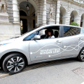 Giro di prova con la vettura elettrica