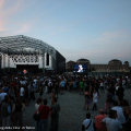 Il palco di Venaria Real Music, sullo sfondo la Reggia