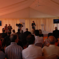 Un momento della conferenza stampa