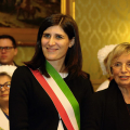 La Sindaca Chiara Appendino e Daniela Piazza della Famija Turineisa