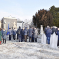 Un momento della commemorazione al Cimitero Monumentale