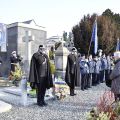 Un momento della commemorazione al Cimitero Monumentale