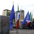 La lapide al ponte Carpanini