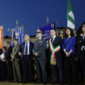 Le autorità sul palco