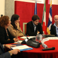 Un momento della conferenza stampa