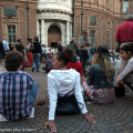 Il pubblico in piazza Carignano