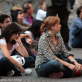 Il pubblico in piazza Carignano