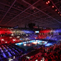 La spettacolare scenografia al Palasport