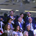La Sindaca Appendino e il Ministro Giorgetti in tribuna