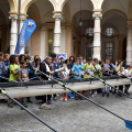 La presentazione delle barche al Rettorato