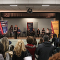 Un momento della cerimonia d'inaugurazione