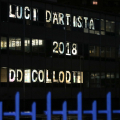 Luci d'Artista 2018 sulle vetrate della D.D Collodi