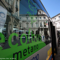 I nuovi bus Stop & Start in piazza Palazzo di Città