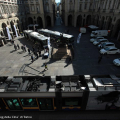 I nuovi bus Stop & Start in piazza Palazzo di Città