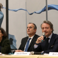 Gli Assessori Alberto Sacco e Francesca Leon, al centro Corrado Alberto (API)
